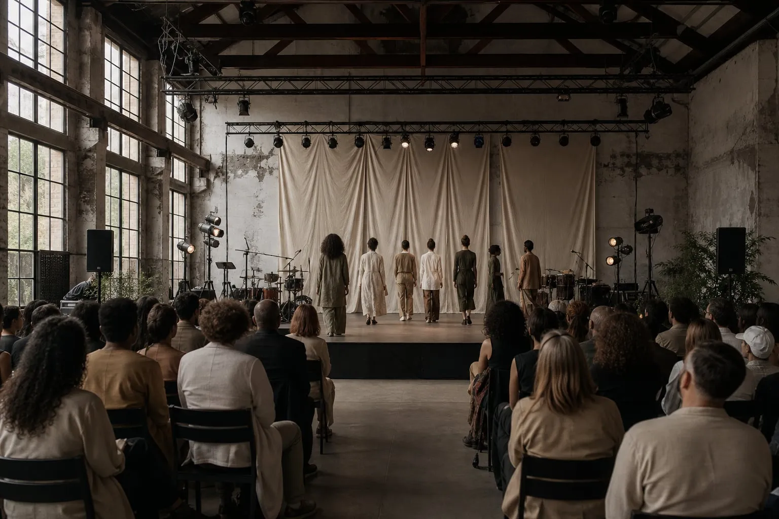 Filmagem de moda sustentável: luz, som e espaços culturais