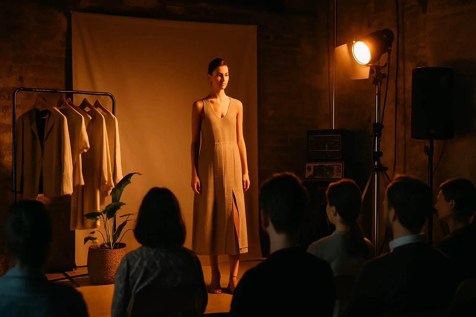 Estúdio para moda sustentável: som, luz e espaços culturais