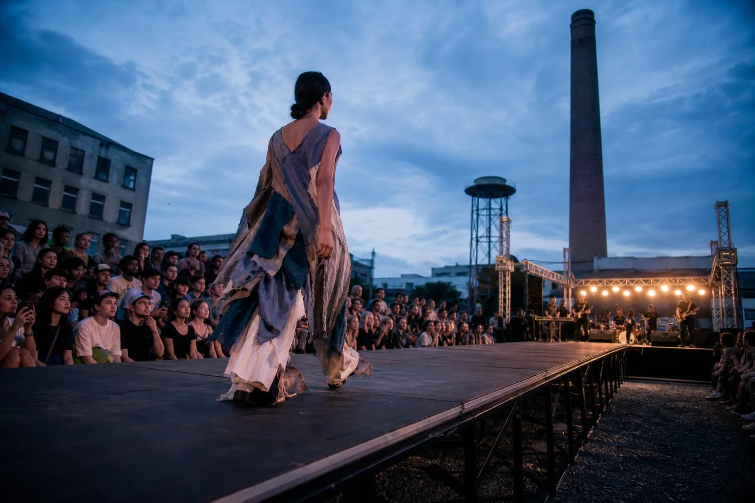 Filmagem moda sustentável em espaços culturais e áudio