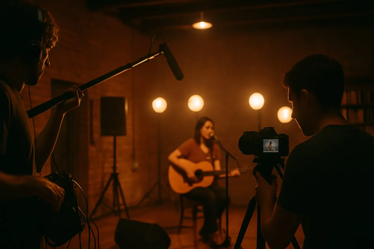 Escolher espaço cultural para filmagem e captação de áudio