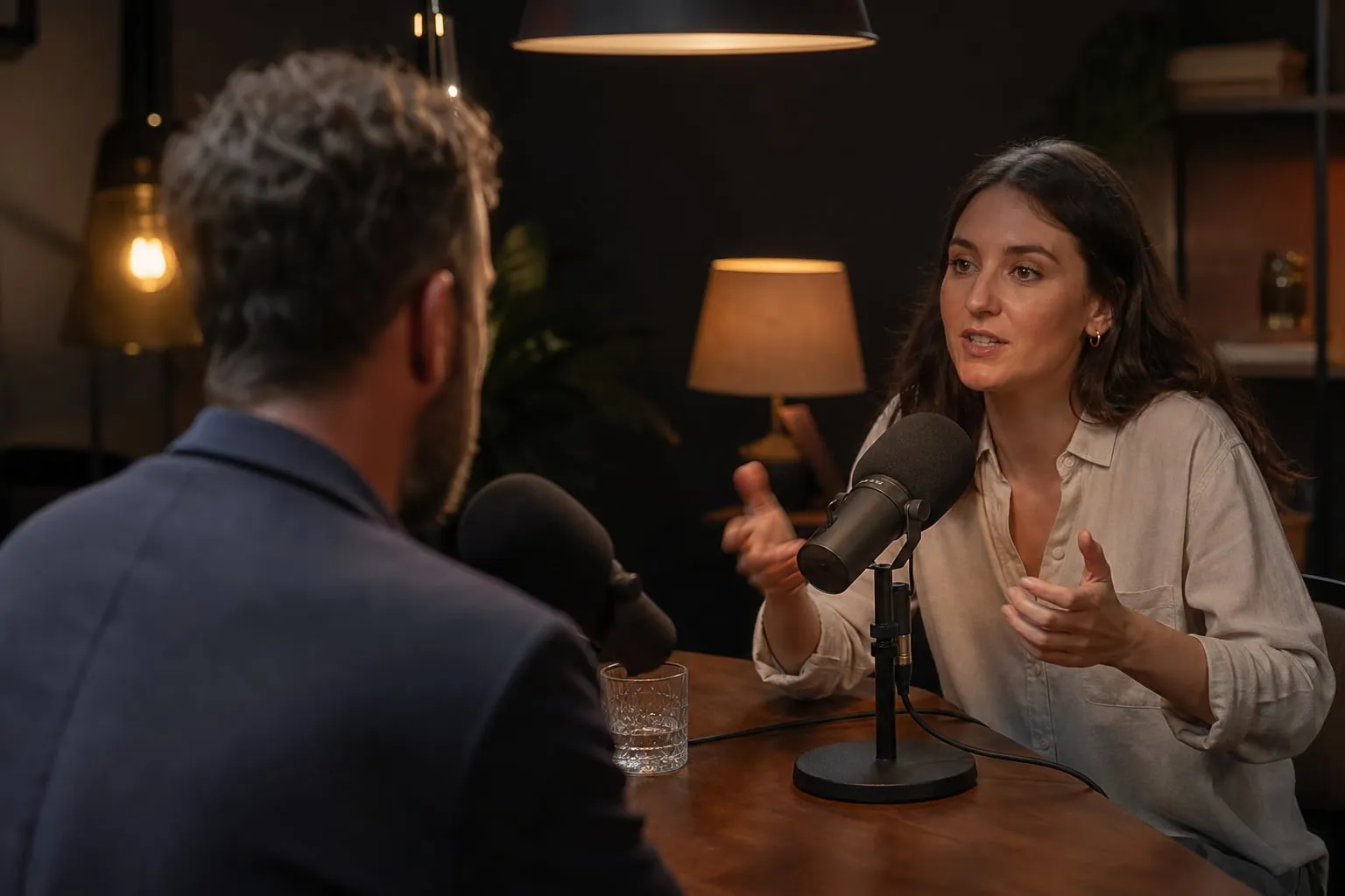 Como gravar entrevista com dois microfones sem vazamento